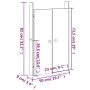 Puertas cocina exterior 2 uds madera maciza Douglas 50x9x82 cm de vidaXL, Puertas de armarios - Ref: Foro24-832364, Precio: 4...