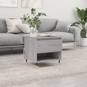 Mesa de centro madera de ingeniería gris Sonoma 50x46x50 cm de vidaXL, Mesas de centro - Ref: Foro24-830904, Precio: 37,61 €,...