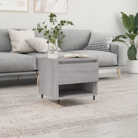 Mesa de centro madera de ingeniería gris Sonoma 50x46x50 cm de vidaXL, Mesas de centro - Ref: Foro24-830904, Precio: 37,27 €,...