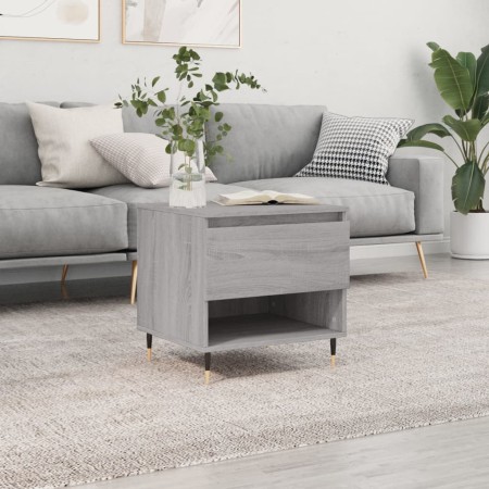 Mesa de centro madera de ingeniería gris Sonoma 50x46x50 cm de vidaXL, Mesas de centro - Ref: Foro24-830904, Precio: 37,61 €,...