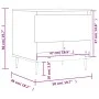 Mesa de centro madera de ingeniería gris Sonoma 50x46x50 cm de vidaXL, Mesas de centro - Ref: Foro24-830904, Precio: 37,27 €,...