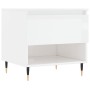 Mesas centro 2 uds madera ingeniería blanco brillo 50x46x50 cm de vidaXL, Mesas de centro - Ref: Foro24-830897, Precio: 79,41...