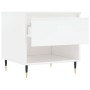 Mesas centro 2 uds madera ingeniería blanco brillo 50x46x50 cm de vidaXL, Mesas de centro - Ref: Foro24-830897, Precio: 79,41...