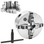 Mandril de torno autocentrante de 4 mordazas 160 mm acero de vidaXL, Abrazaderas y tornillos - Ref: Foro24-146711, Precio: 16...
