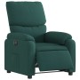 Sillón reclinable eléctrico tela verde oscuro en Sillones | Comprar online en Foru.es