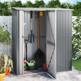 Cobertizo de jardín acero galvanizado gris 180,5x97x209,5 cm de vidaXL, Cobertizos - Ref: Foro24-150904, Precio: 203,67 €, De...