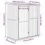 Cobertizo de jardín acero galvanizado gris 180,5x97x209,5 cm de vidaXL, Cobertizos - Ref: Foro24-150904, Precio: 190,78 €, De...