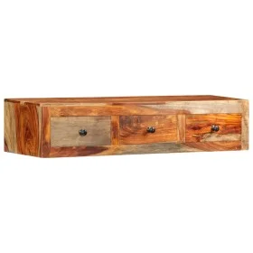 Mesa consola de pared madera maciza de Sheesham 100x25x20 cm de vidaXL, Mesas auxiliares - Ref: Foro24-247749, Precio: 131,82...