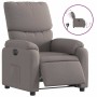 Sillón reclinable eléctrico tela gris taupé en Sillones | Comprar online en Foru.es