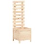 Jardinera con estantería madera maciza pino 39x39,5x114 cm de vidaXL, Maceteros y jardineras - Ref: Foro24-832517, Precio: 39...