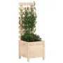Jardinera con estantería madera maciza pino 39x39,5x114 cm de vidaXL, Maceteros y jardineras - Ref: Foro24-832517, Precio: 38...