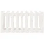 Raised garden bed with white pine wood fence 100x50x50cm by vidaXL, Pots and planters - Ref: Foro24-832478, Price: 41,75 €, D...