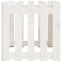 Raised garden bed with white pine wood fence 100x50x50cm by vidaXL, Pots and planters - Ref: Foro24-832478, Price: 41,75 €, D...