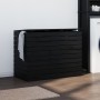 Cesto para la ropa sucia madera maciza pino negro 88,5x44x66 cm de vidaXL, Cestas para ropa - Ref: Foro24-833331, Precio: 164...