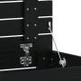 Cesto para la ropa sucia madera maciza pino negro 88,5x44x66 cm de vidaXL, Cestas para ropa - Ref: Foro24-833331, Precio: 164...