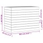 Cesto para la ropa sucia madera maciza pino negro 88,5x44x66 cm de vidaXL, Cestas para ropa - Ref: Foro24-833331, Precio: 164...