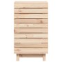 Cesto para la ropa sucia madera maciza de pino 44x44x76 cm de vidaXL, Cestas para ropa - Ref: Foro24-832321, Precio: 67,23 €,...