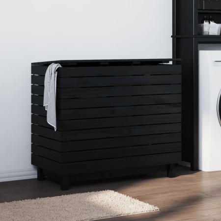 Cesto para la ropa sucia madera maciza de pino 88,5x44x76 cm de vidaXL, Cestas para ropa - Ref: Foro24-833333, Precio: 171,48...