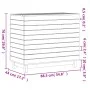 Cesto para la ropa sucia madera maciza de pino 88,5x44x76 cm de vidaXL, Cestas para ropa - Ref: Foro24-833333, Precio: 169,46...