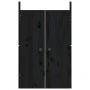 Türen für die Außenküche massives Kiefernholz schwarz 50x9x82cm von vidaXL, Schranktüren - Ref: Foro24-832361, Preis: 34,80 €...