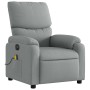 Sillón reclinable de masaje eléctrico tela gris claro en Sillones | Comprar online en Foru.es