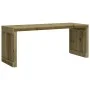 Banco jardín extensible madera impregnada pino 212,5x40,5x45 cm de vidaXL, Bancos de jardín - Ref: Foro24-832529, Precio: 109...