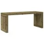 Banco jardín extensible madera impregnada pino 212,5x40,5x45 cm de vidaXL, Bancos de jardín - Ref: Foro24-832529, Precio: 109...