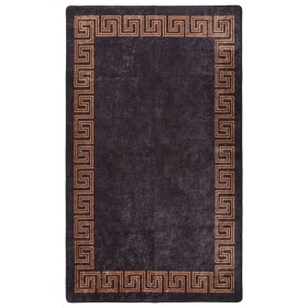 Alfombra lavable antideslizante negro y dorado 120x170 cm de vidaXL, Alfombras - Ref: Foro24-373982, Precio: 35,57 €, Descuen...