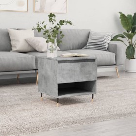 Mesa de centro madera de ingeniería gris hormigón 50x46x50 cm de vidaXL, Mesas de centro - Ref: Foro24-830900, Precio: 42,73 ...