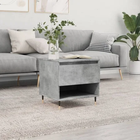Mesa de centro madera de ingeniería gris hormigón 50x46x50 cm de vidaXL, Mesas de centro - Ref: Foro24-830900, Precio: 42,27 ...