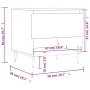Mesa de centro madera de ingeniería gris hormigón 50x46x50 cm de vidaXL, Mesas de centro - Ref: Foro24-830900, Precio: 42,27 ...