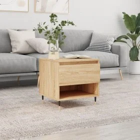 Mesa de centro madera de ingeniería roble Sonoma 50x46x50 cm de vidaXL, Mesas de centro - Ref: Foro24-830898, Precio: 35,94 €...