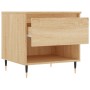 Mesa de centro madera de ingeniería roble Sonoma 50x46x50 cm de vidaXL, Mesas de centro - Ref: Foro24-830898, Precio: 36,14 €...