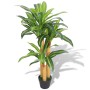 Planta de drácena artificial con maceta 100 cm verde de vidaXL, Flora artificial - Ref: Foro24-244451, Precio: 53,97 €, Descu...