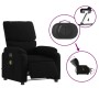 Sillón reclinable de masaje eléctrico tela negro en Sillones | Comprar online en Foru.es