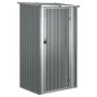 Cobertizo de jardín acero galvanizado gris 118,5x97x209,5 cm de vidaXL, Cobertizos - Ref: Foro24-150900, Precio: 159,27 €, De...
