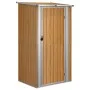 Cobertizo de jardín acero galvanizado marrón 118,5x97x209,5 cm de vidaXL, Cobertizos - Ref: Foro24-150902, Precio: 161,14 €, ...