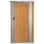 Cobertizo de jardín acero galvanizado marrón 118,5x97x209,5 cm de vidaXL, Cobertizos - Ref: Foro24-150902, Precio: 161,14 €, ...