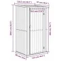 Cobertizo de jardín acero galvanizado marrón 118,5x97x209,5 cm de vidaXL, Cobertizos - Ref: Foro24-150902, Precio: 161,14 €, ...