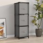 Armario almacenaje de acero con 3 cajones tela gris 34x34x101cm de vidaXL, Taquillas y armarios de almacenamiento - Ref: Foro...