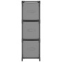 Armario almacenaje de acero con 3 cajones tela gris 34x34x101cm de vidaXL, Taquillas y armarios de almacenamiento - Ref: Foro...