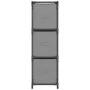 Armario almacenaje de acero con 3 cajones tela gris 34x34x101cm de vidaXL, Taquillas y armarios de almacenamiento - Ref: Foro...