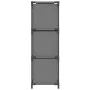 Armario almacenaje de acero con 3 cajones tela gris 34x34x101cm de vidaXL, Taquillas y armarios de almacenamiento - Ref: Foro...