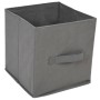Armario almacenaje de acero con 3 cajones tela gris 34x34x101cm de vidaXL, Taquillas y armarios de almacenamiento - Ref: Foro...