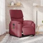 Sillón de masaje reclinable eléctrico tela rojo tinto en Sillones | Comprar online en Foru.es