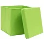 Cajas de almacenaje con tapas 4 uds verde 28x28x28 cm de vidaXL, Cestas para almacenaje - Ref: Foro24-325228, Precio: 27,85 €...
