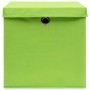 Cajas de almacenaje con tapas 4 uds verde 28x28x28 cm de vidaXL, Cestas para almacenaje - Ref: Foro24-325228, Precio: 28,41 €...