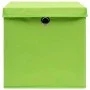 Cajas de almacenaje con tapas 4 uds verde 28x28x28 cm de vidaXL, Cestas para almacenaje - Ref: Foro24-325228, Precio: 27,85 €...