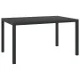 Mesa de jardín de aluminio y WPC negra 150x90x74 cm de vidaXL, Mesas de jardín - Ref: Foro24-42791, Precio: 209,08 €, Descuen...