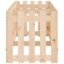 Arriate elevado jardín con valla madera maciza pino 200x50x50cm de vidaXL, Maceteros y jardineras - Ref: Foro24-832507, Preci...